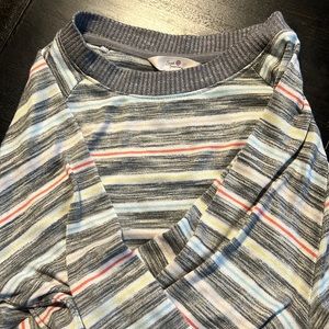 Colorful striped pj shirt